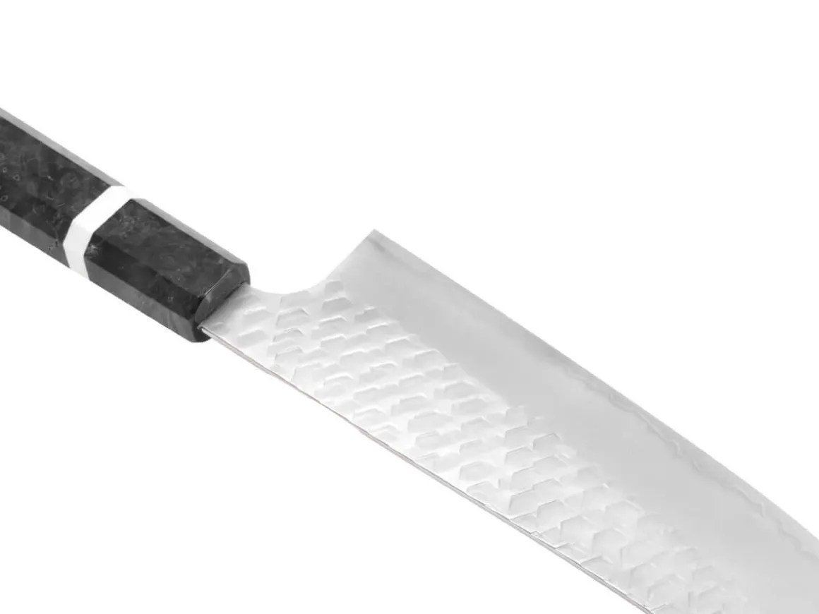 ORYOKI Bunka Messer*Allzweckmesser SPG2 Migaki Tsuchime Bunka 180, Birke