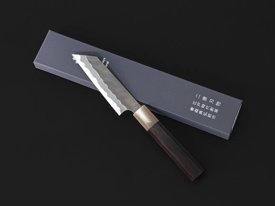 ORYOKI Petty Messer*AS Paring Kiritsuke Tsuchime 120, Ebony Handle
