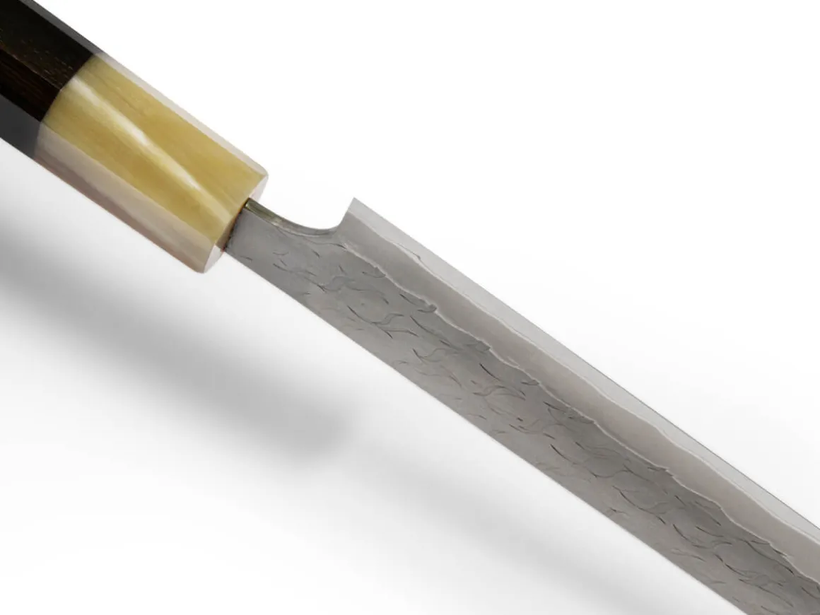 ORYOKI Sushi-Messer|Sashimi Messer*AS Sujihiki Kiritsuke Tsuchime 255, Ebony Handle