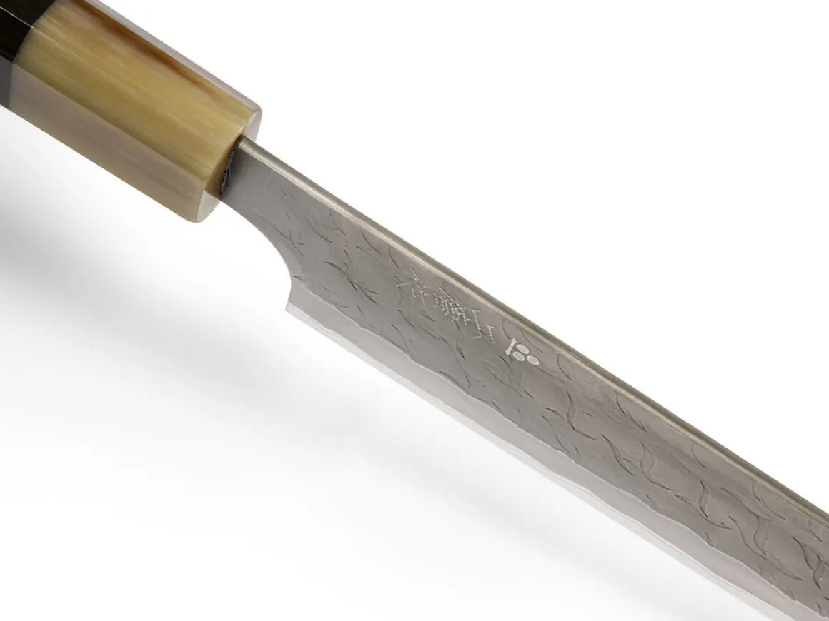 ORYOKI Sushi-Messer|Sashimi Messer*AS Sujihiki Kiritsuke Tsuchime 255, Ebony Handle