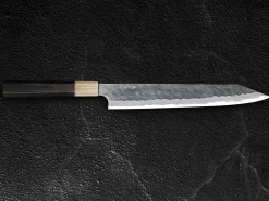 ORYOKI Sushi-Messer|Sashimi Messer*AS Sujihiki Kiritsuke Tsuchime 255, Ebony Handle