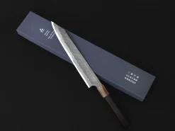 ORYOKI Sushi-Messer|Sashimi Messer*AS Sujihiki Kiritsuke Tsuchime 255, Ebony Handle