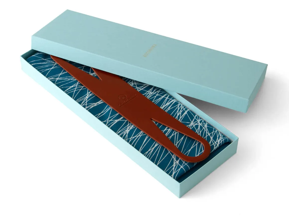 ORYOKI Furoshiki*Baumwolltasche Furoshiki Tsuru, blau, 100 cm