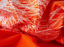 ORYOKI Furoshiki*Baumwolltasche Furoshiki Tsuru, orange, 100 cm