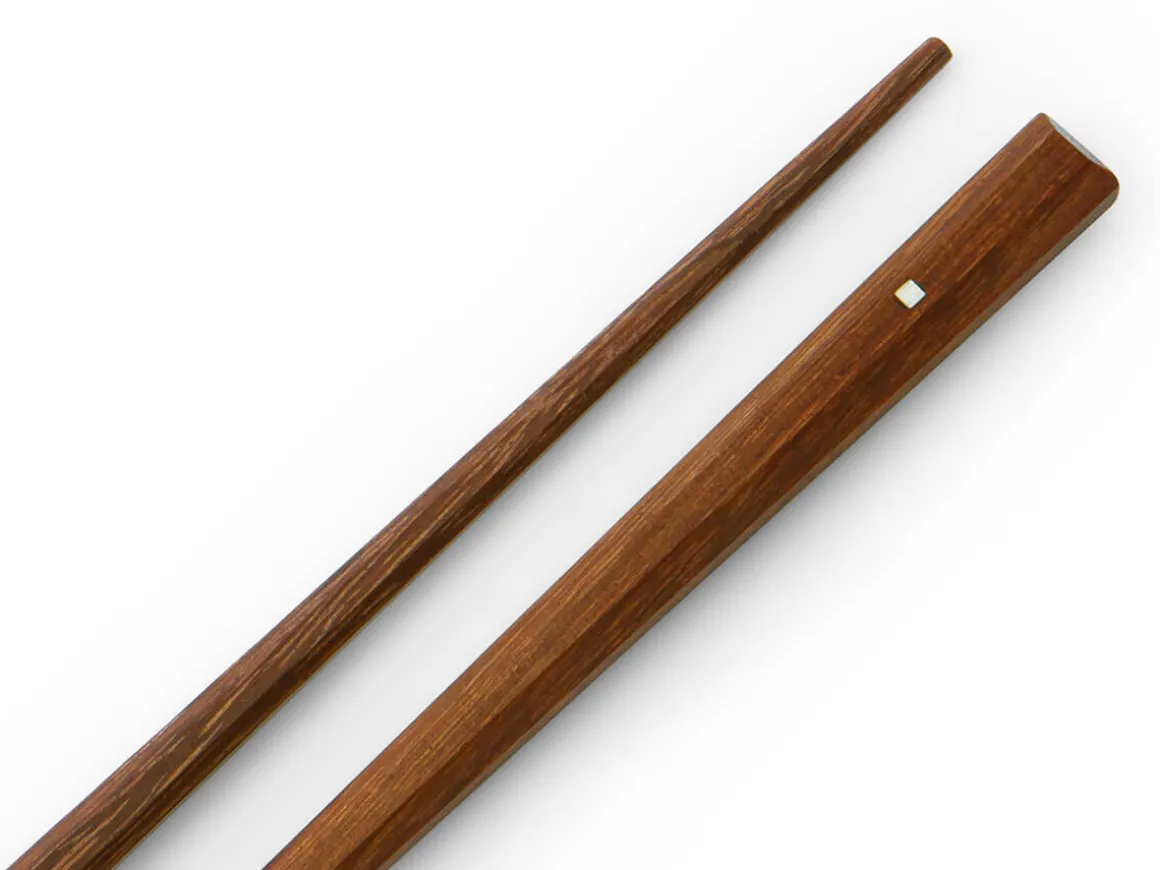 ORYOKI Essstäbchen|Oryoki*Besteck Set mit Essstäbchen, Löffel und Leder-Tasche
