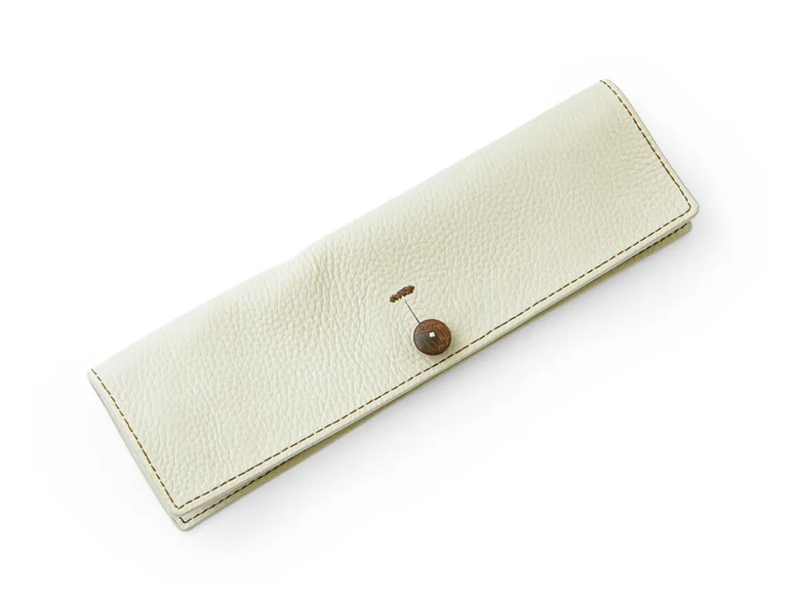 ORYOKI Essstäbchen|Oryoki*Besteck Set mit Essstäbchen, Löffel und Leder-Tasche