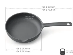 ORYOKI Gusseisenpfannen*Bratpfanne Gusseisen OIGEN, 2 Grössen