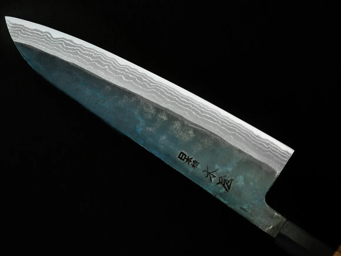 ORYOKI Damastmesser|Gyuto Messer*Damast Messer SUMINAGASHI Gyuto, 11 Lagen