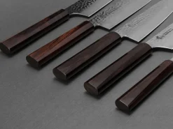 ORYOKI Bunka Messer|Damastmesser*Damastmesser Bunka 160, 33 Lagen, Ebony
