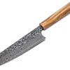 ORYOKI Bunka Messer|Damastmesser*Damastmesser Bunka 170 SG2, 63 Lagen, Olive