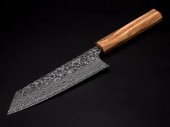 ORYOKI Bunka Messer|Damastmesser*Damastmesser Bunka 170 SG2, 63 Lagen, Olive