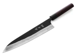 ORYOKI Gyuto Messer|Damastmesser*Damastmesser Gyuto 240 Kuroshiage Nami, 12 Lagen