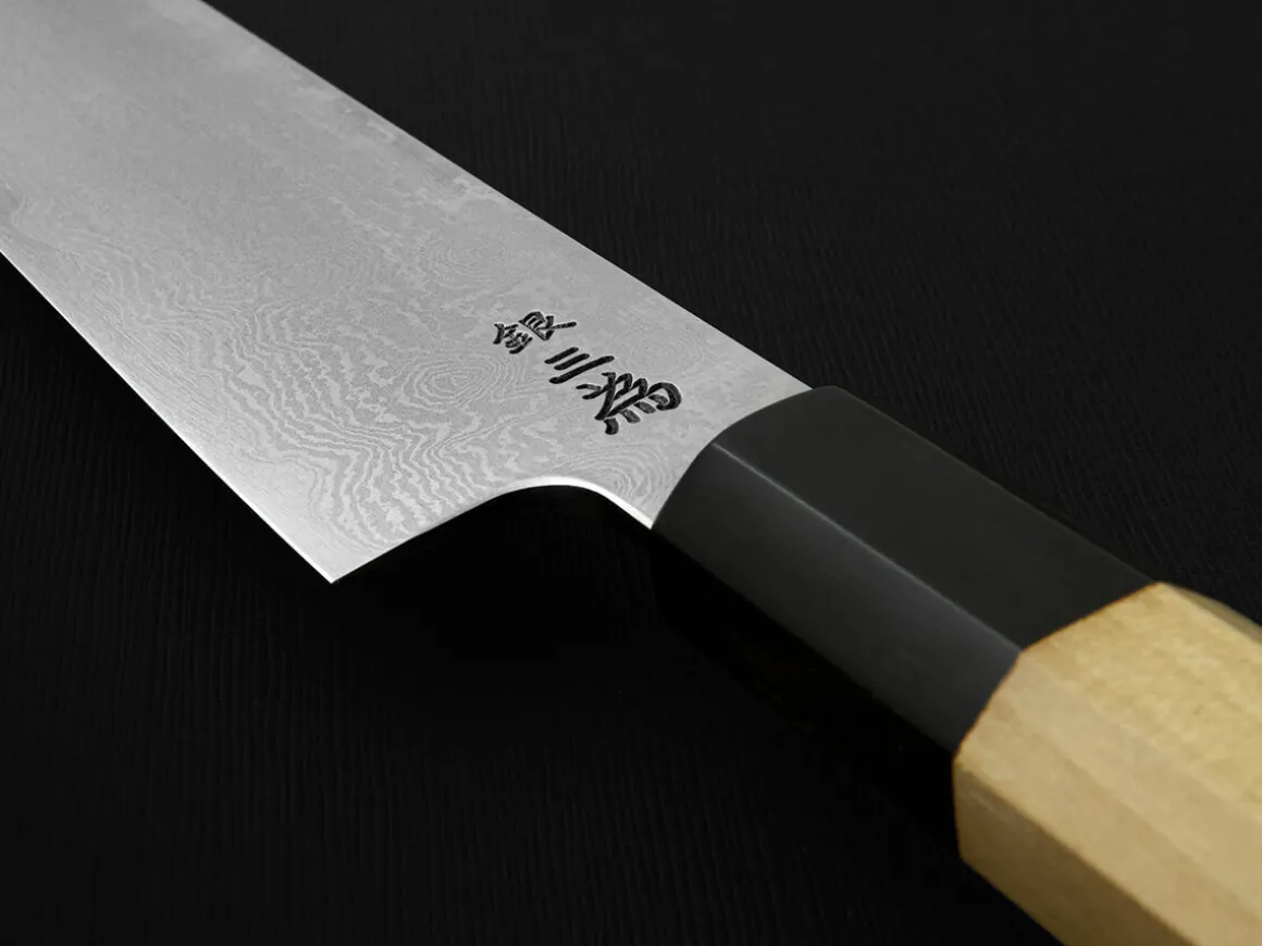 ORYOKI Gyuto Messer|Damastmesser*Damastmesser Gyuto 240, Silver Steel