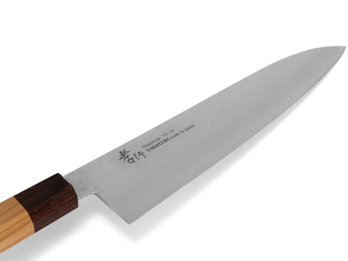 ORYOKI Gyuto Messer|Damastmesser*Damastmesser Gyuto 240, VG-10, Hammerschlag