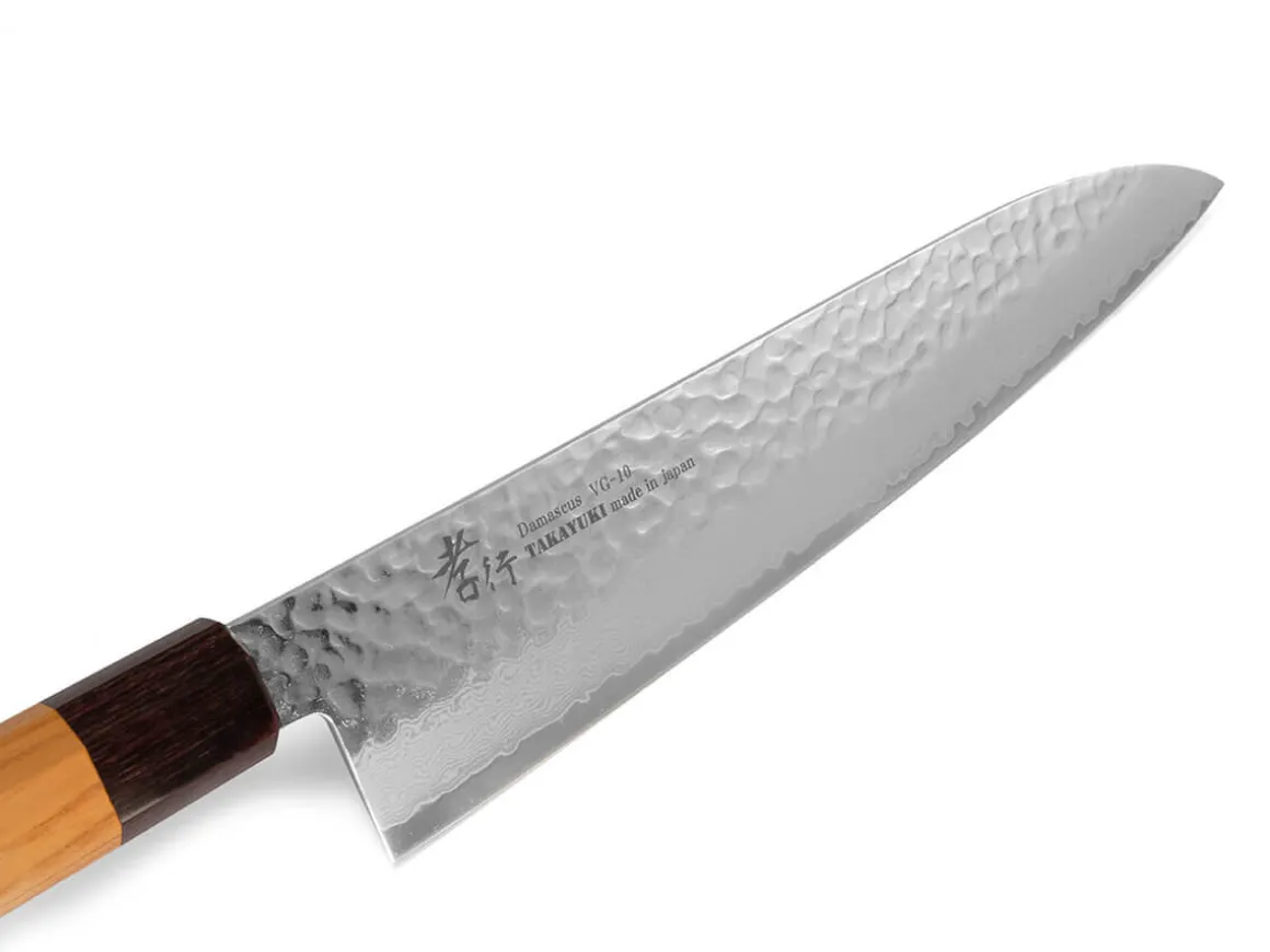 ORYOKI Gyuto Messer|Damastmesser*Damastmesser Gyuto 240, VG-10, Hammerschlag
