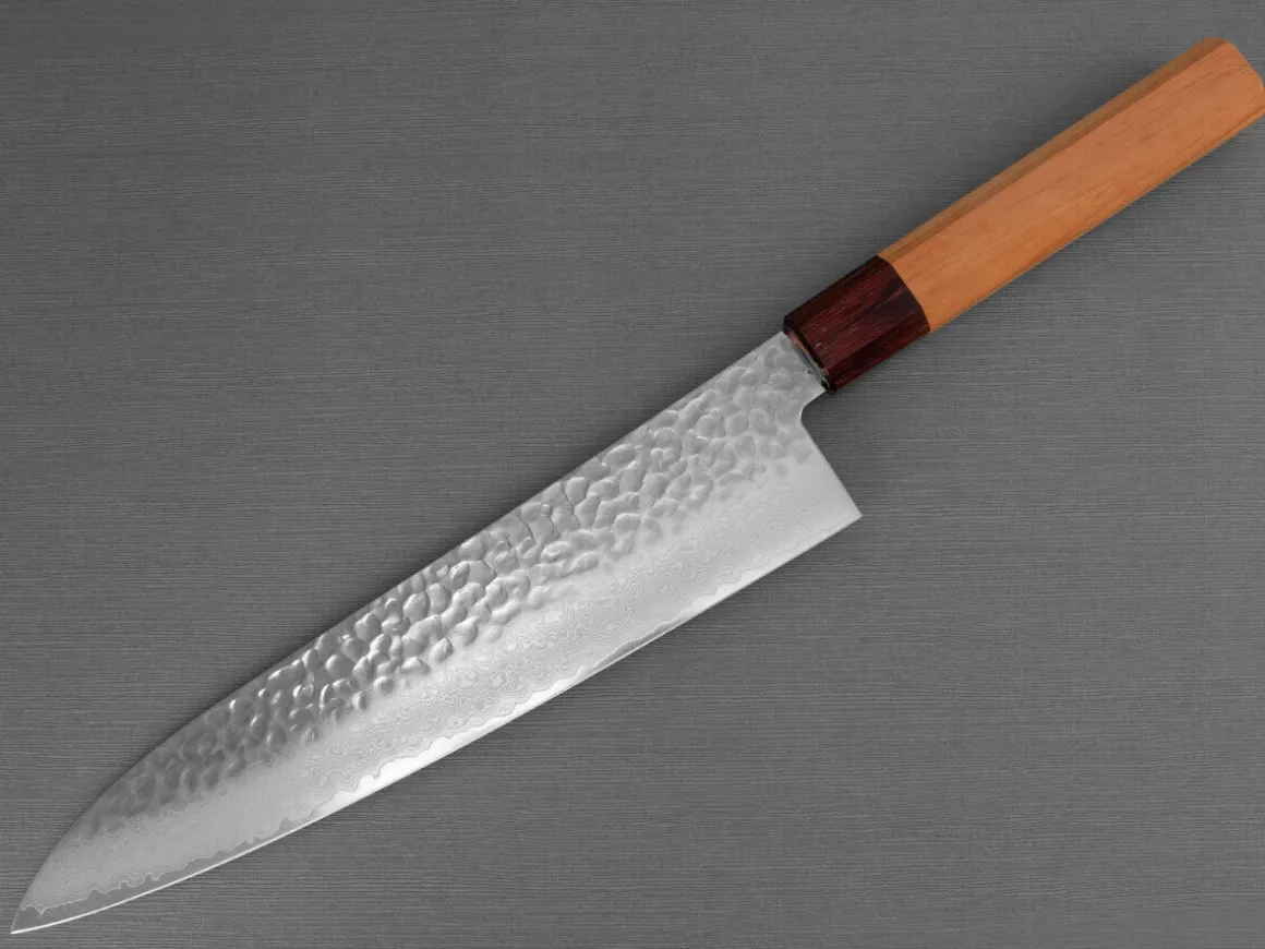 ORYOKI Gyuto Messer|Damastmesser*Damastmesser Gyuto 240, VG-10, Hammerschlag