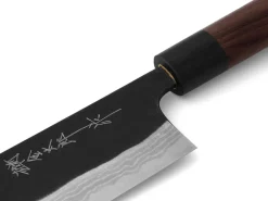ORYOKI Nakiri Messer|Damastmesser*Damastmesser Nakiri 165 Kuroshiage Nami, 12 Lagen