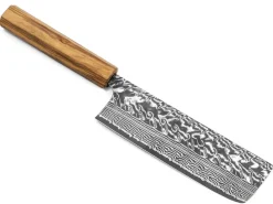 ORYOKI Nakiri Messer|Damastmesser*Damastmesser Nakiri 165 SG2, 63 Lagen, Olive