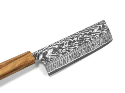 ORYOKI Nakiri Messer|Damastmesser*Damastmesser Nakiri 165 SG2, 63 Lagen, Olive