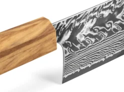 ORYOKI Nakiri Messer|Damastmesser*Damastmesser Nakiri 165 SG2, 63 Lagen, Olive