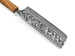 ORYOKI Nakiri Messer|Damastmesser*Damastmesser Nakiri 165 SG2, 63 Lagen, Olive