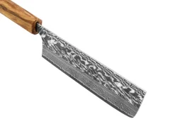 ORYOKI Nakiri Messer|Damastmesser*Damastmesser Nakiri 165 SG2, 63 Lagen, Olive