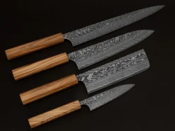 ORYOKI Nakiri Messer|Damastmesser*Damastmesser Nakiri 165 SG2, 63 Lagen, Olive