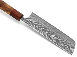 ORYOKI Nakiri Messer|Damastmesser*Damastmesser Nakiri 165 SG2, 63 Lagen, Quitte