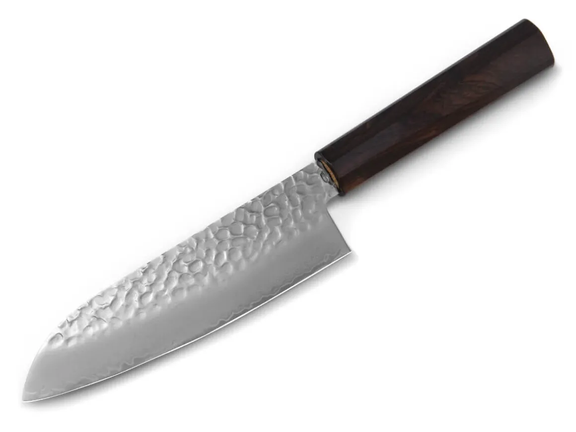 ORYOKI Santokumesser|Damastmesser*Damastmesser Santoku 170, 33 Lagen, Ebony