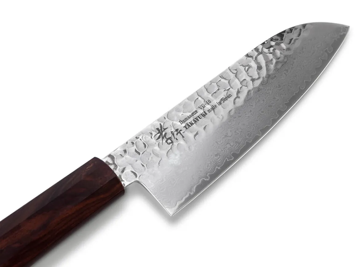 ORYOKI Santokumesser|Damastmesser*Damastmesser Santoku 170, 33 Lagen, Ebony