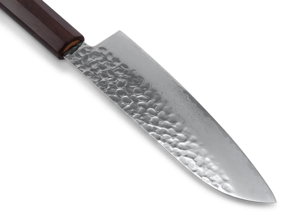 ORYOKI Santokumesser|Damastmesser*Damastmesser Santoku 170, 33 Lagen, Ebony