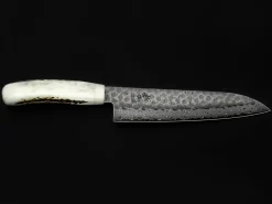 ORYOKI Santokumesser|Damastmesser*Damastmesser Santoku 180, Kadzuno-gara