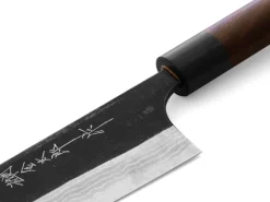 ORYOKI Santokumesser|Damastmesser*Damastmesser Santoku 165 Kuroshiage Nami, 12 Lagen