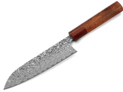 ORYOKI Santokumesser|Damastmesser*Damastmesser Santoku 170 SG2, 63 Lagen, Quitte