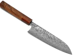ORYOKI Santokumesser|Damastmesser*Damastmesser Santoku 170 SG2, 63 Lagen, Quitte