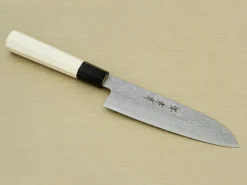 ORYOKI Santokumesser|Damastmesser*Damastmesser Santoku 180, Silver Steel