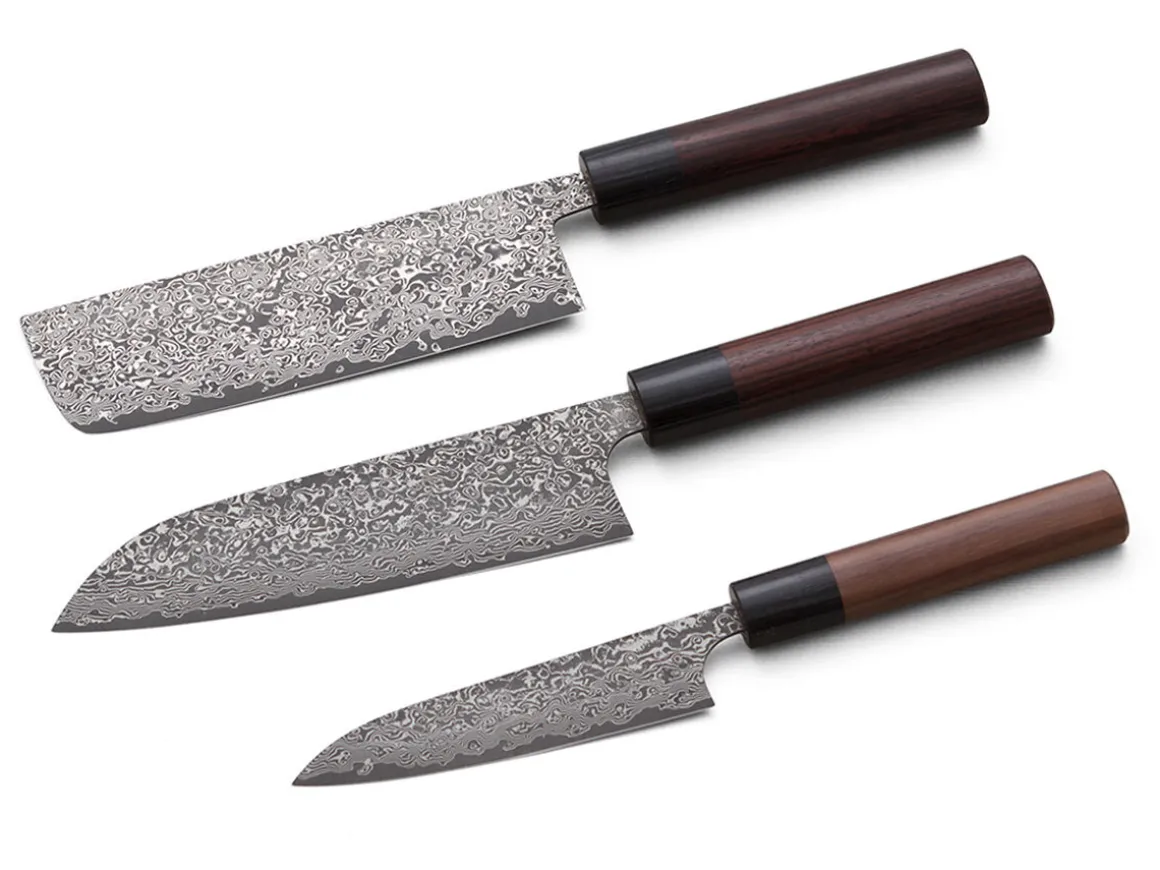 ORYOKI Messersets*Damastmesser Set Santoku II
