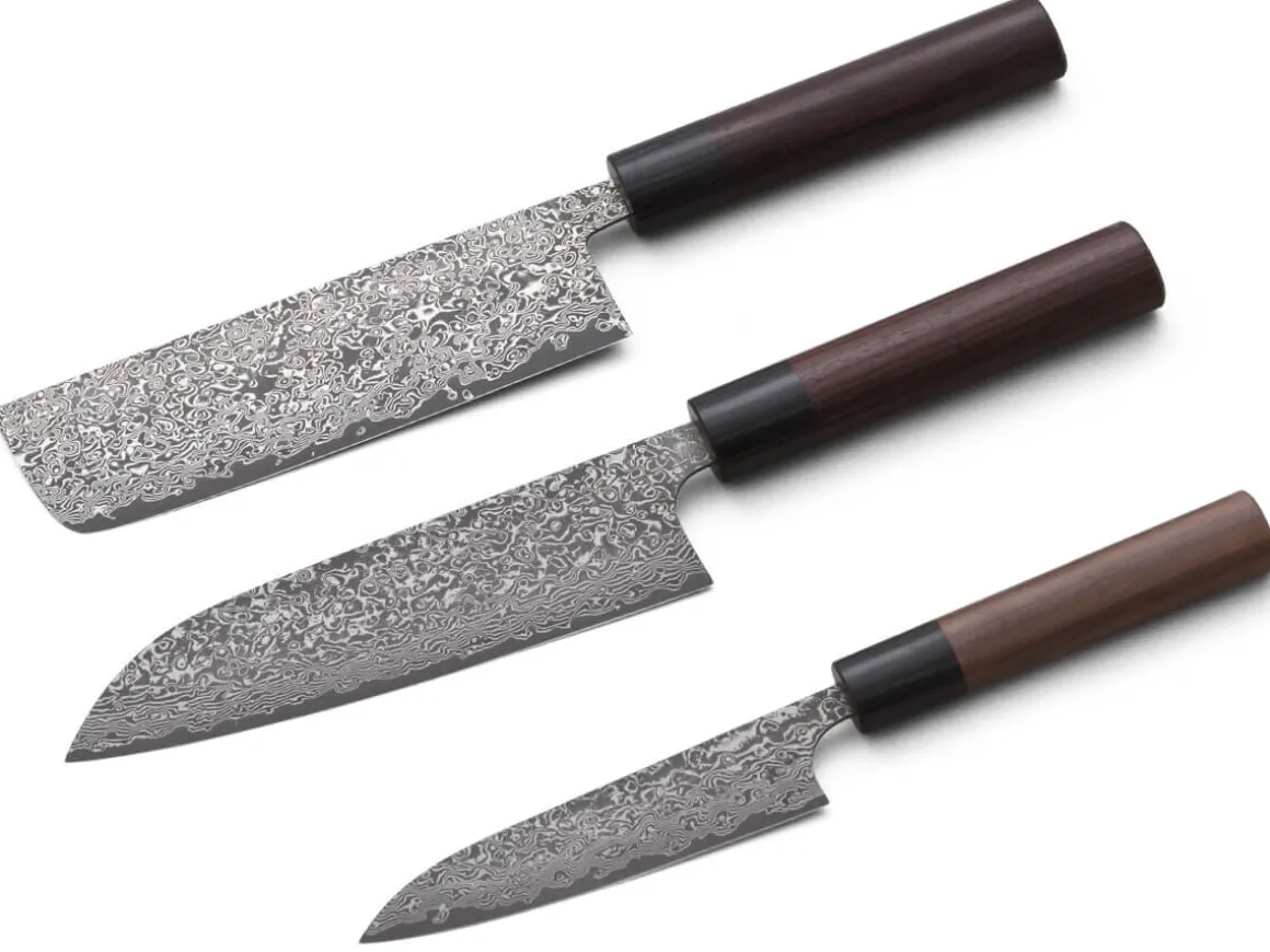 ORYOKI Messersets*Damastmesser Set Santoku II