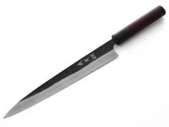 ORYOKI Sushi-Messer|Sashimi Messer*Damastmesser Yanagiba 270 Kuroshiage Nami, 12 Lagen