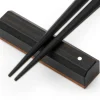 ORYOKI Essstäbchen*Essstäbchen Ablage Sutoreto ebony, Ebenholz