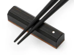 ORYOKI Essstäbchen*Essstäbchen Ablage Sutoreto ebony, Ebenholz