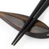 ORYOKI Essstäbchen*Essstäbchen Ablage Tsuyoi te ebony, Ebenholz