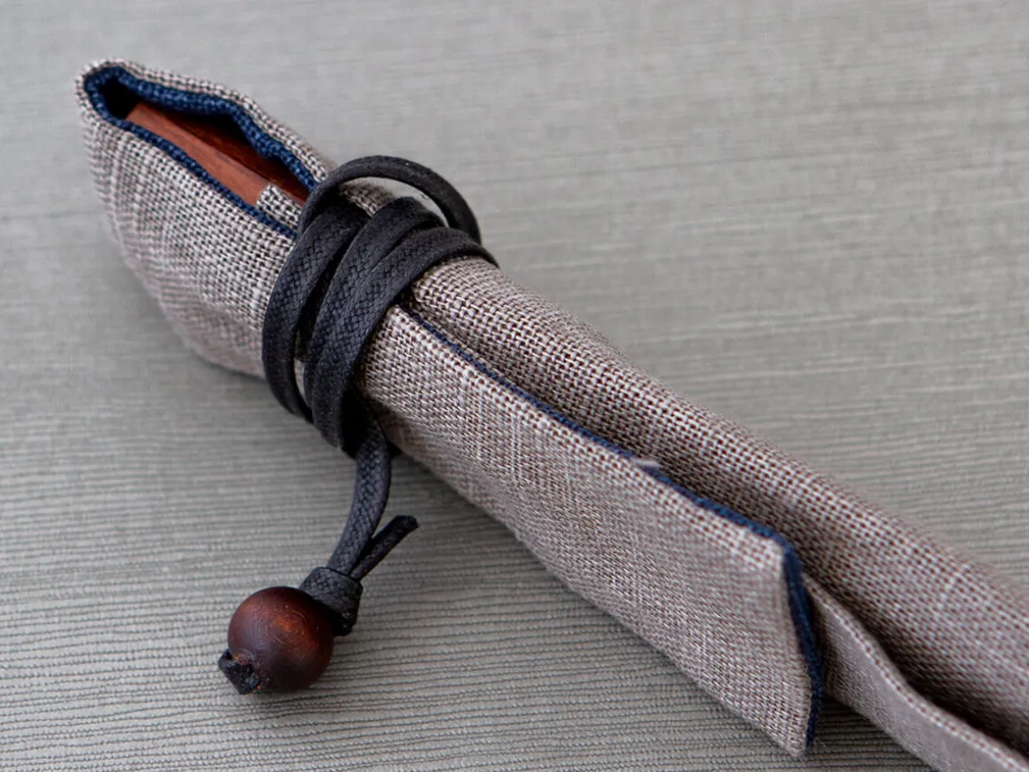 ORYOKI Essstäbchen*Essstäbchen Tasche L, Grau