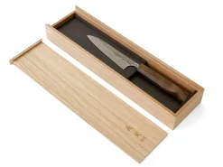 ORYOKI Petty Messer|Damastmesser*Geschenk Box Japanmesser, Holz, Gr. S