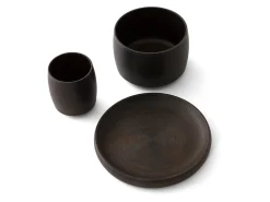 ORYOKI Lacquerware*Geschirr-Set Turari Wan Sara schwarz