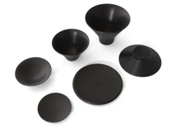 ORYOKI Holzschalen|Oryoki*Geschirr-SetTsumugi, 6-teilig, schwarz