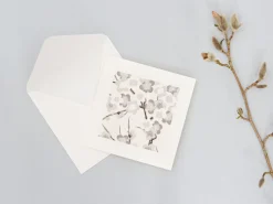 ORYOKI Japanpapier*Grußkarte Chiyogami Blütenäste