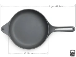 ORYOKI Gusseisenpfannen*Gusseisen Bratpfanne NakedPan, 24 cm, OIGEN