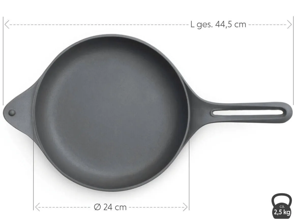 ORYOKI Gusseisenpfannen*Gusseisen Bratpfanne NakedPan, 24 cm, OIGEN