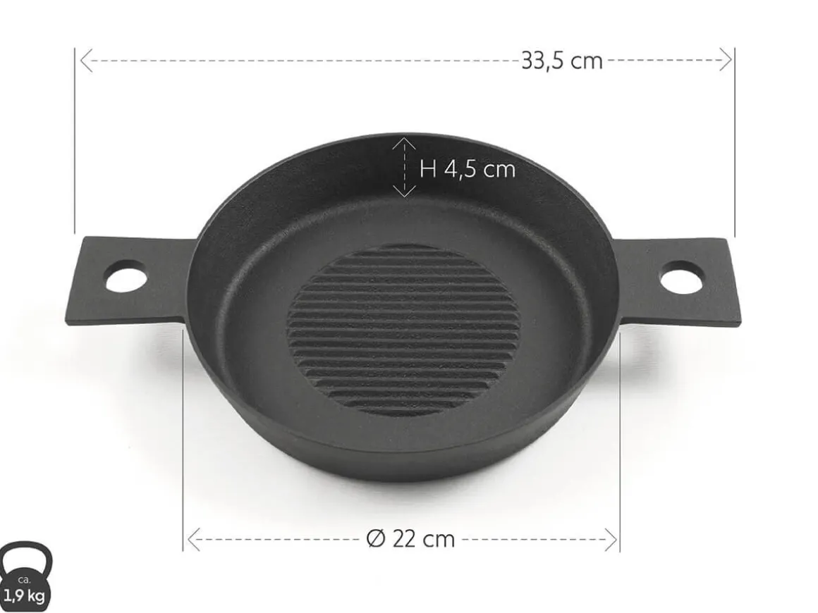 ORYOKI Gusseisenpfannen*Gusseisen Grillpfanne DUO